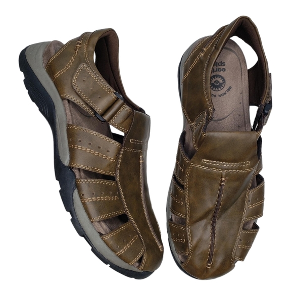 Earth SpiritBrown Vegan Leather Round Closed Toe Athletic...